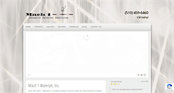 Desktop Screenshot of mach1waterjet.com
